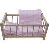 POSTIEĽKA PRE BÁBIKY - drevená posteľná bielizeň - MOŽNOSŤ VÝBERU OBLIEČOK POSTIEĽKA PRE BÁBIKY - drevená posteľná bielizeň - MOŽNOSŤ VÝBERU OBLIEČOK