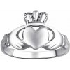 Silvego Dámsky celostrieborný keltský prsteň CLADDAGH ZTR96391 Silvego Dámsky celostrieborný keltský prsteň CLADDAGH ZTR96391