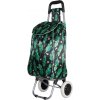 Nákupná taška na kolieskach METRO ST-01F - čierna-zelená Nákupná taška na kolieskach METRO ST-01F - čierna-zelená