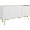 ArtPS Komoda BIJOU K-160 | biela / zlaté nohy ArtPS Komoda BIJOU K-160 | biela / zlaté nohy