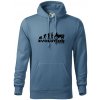 Evolúcia traktor - Mikina pánska Cape s kapucňou - S ( Denim ) Evolúcia traktor - Mikina pánska Cape s kapucňou - S ( Denim )