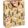 Darčeková taška - L, 32 x 26 cm, snehuliak, 5 ks Darčeková taška - L, 32 x 26 cm, snehuliak, 5 ks