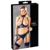 Cottelli Collection Sada Bondage XL - Otvorená Podprsenka a Nohavičky na Trakoch Cottelli Collection Sada Bondage XL - Otvorená Podprsenka a Nohavičky na Trakoch