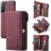 Multifunkčné peňaženkové puzdro CaseMe na Samsung Galaxy S22 5G - Červená Multifunkčné peňaženkové puzdro CaseMe na Samsung Galaxy S22 5G - Červená