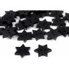Drevený dekoračný gombík hviezda - 10 ks 9 čierna Drevený dekoračný gombík hviezda - 10 ks 9 čierna