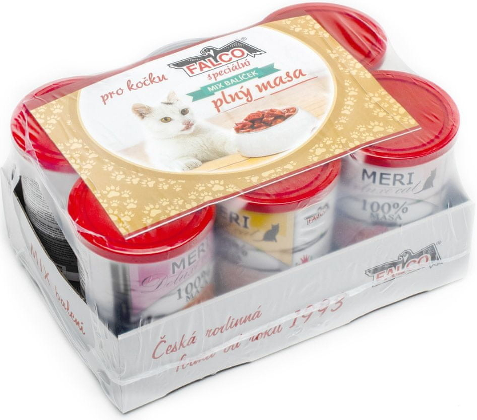 FALCO MIX balení pro kočky 6 x 400 g