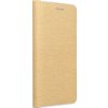 Puzdro / obal pre Samsung Galaxy A03s zlatý - kniha Luna Book Puzdro / obal pre Samsung Galaxy A03s zlatý - kniha Luna Book