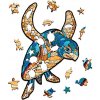 Drevenné puzzle - korytnačka veľkosť S - NOVINKA Drevenné puzzle - korytnačka veľkosť S - NOVINKA
