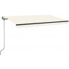 Automatická markíza 450x350 cm krémová VidaXL Automatická markíza 450x350 cm krémová VidaXL