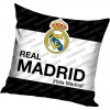 Vankúšik Real Madrid FC, bielo-čierny, 40x40 cm