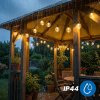 Girlanda solárna záhradná 40 LED balkónová ozdobné guličky 13, 64m 3000K teplá GLADI 3 LUMILED Girlanda solárna záhradná 40 LED balkónová ozdobné guličky 13, 64m 3000K teplá GLADI 3 LUMILED