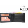 Impex RFID Protect Peňaženka z kože Nappa s priehradkou na bankovky na zips