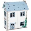 PLAYTIVE Drevený domček pre bábiky modrá