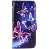 Púzdro TopQ Xiaomi Redmi Note 7 flipové Modré s motýlikmi
