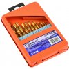 Vrtáky do kovu, sada 13ks, 1,5-6,5mm, HSS TiN PROFI, Geko G38231 Vrtáky do kovu, sada 13ks, 1,5-6,5mm, HSS TiN PROFI, Geko G38231