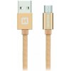 Swissten Datový Kabel Textile Usb / Micro Usb 1,2 M Zlatý 71522204 Swissten Datový Kabel Textile Usb / Micro Usb 1,2 M Zlatý 71522204