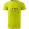 Ekg rybárčenie - Klasické pánske tričko vyššej gramáže - 4XL ( Limetková ) Ekg rybárčenie - Klasické pánske tričko vyššej gramáže - 4XL ( Limetková )