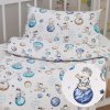 Biante Detské bavlnené posteľné obliečky do postieľky Sandra SA-644 Malý modrý princ na bielom Do postieľky 90x140 a 50x70 cm Biante Detské bavlnené posteľné obliečky do postieľky Sandra SA-644 Malý modrý princ na bielom Do postieľky 90x140 a 50x70 cm