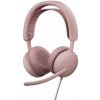 Logitech® Zone Wired 2 for Business - ROSE - USB - TEAMS 981-001616 Logitech® Zone Wired 2 for Business - ROSE - USB - TEAMS 981-001616