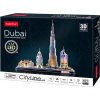 CUBICFUN Svítící 3D puzzle CityLine panorama: Dubaj 182 dílků CUBICFUN Svítící 3D puzzle CityLine panorama: Dubaj 182 dílků