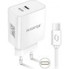 Nabíjačka do siete Aligator Power Delivery 20W, USB-C + USB-C kábel (CHPD0012) biela Nabíjačka do siete Aligator Power Delivery 20W, USB-C + USB-C kábel (CHPD0012) biela