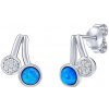 Silvego Strieborné puzetové náušnice Gabi s modrým syntetickým opálom a čírymi Brilliance Zirconia FWE15775B Silvego Strieborné puzetové náušnice Gabi s modrým syntetickým opálom a čírymi Brilliance Zirconia FWE15775B