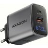 AXAGON ACU-PQ67D GaN nabíječka do sítě 67W, USB-A + USB-C, PD3.0/PPS/QC4+/SFC2.0/Apple, LCD display AXAGON ACU-PQ67D GaN nabíječka do sítě 67W, USB-A + USB-C, PD3.0/PPS/QC4+/SFC2.0/Apple, LCD display