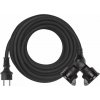 EMOS SK s.r.o. Vonkajší predlžovací kábel 10 m / 2 zásuvky / čierny / guma / 230 V / 1,5 mm2 - P0601 EMOS SK s.r.o. Vonkajší predlžovací kábel 10 m / 2 zásuvky / čierny / guma / 230 V / 1,5 mm2 - P0601