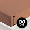 Froté napínacie prestieradlo na vysoký matrac FR-023 Orieškovo hnedé 140 x 200 - výška 30 cm Froté napínacie prestieradlo na vysoký matrac FR-023 Orieškovo hnedé 140 x 200 - výška 30 cm
