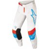 Motokrosové nohavice Alpinestars Techstar Quadro biela/modrá neon/červená 38