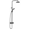 Kludi Dive sprchová súprava nástenná s termostatom s dažďovou sprchou čierna 690793900 Kludi Dive sprchová súprava nástenná s termostatom s dažďovou sprchou čierna 690793900