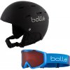 Lyžiarska prilba BOLLÉ JUNIOR MIPS Black + okuliare BOLLÉ ROCKET Race Blue Lyžiarska prilba BOLLÉ JUNIOR MIPS Black + okuliare BOLLÉ ROCKET Race Blue
