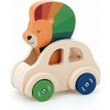 Vilac Lion in a Car hračka z dreva 15m+ 1 ks