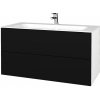 Dreja Umývadlová skrinka VARIANTE SZZ2 100 pre úmyvadlo Finon - N01 Biela lesk / M17 Čierna mat Dreja Umývadlová skrinka VARIANTE SZZ2 100 pre úmyvadlo Finon - N01 Biela lesk / M17 Čierna mat
