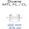 KHW MODS Dvarw MTL FL/CL 22 mm náhradné sklo 3,5 ml KHW MODS Dvarw MTL FL/CL 22 mm náhradné sklo 3,5 ml