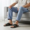 pánske luxusné celokožené papuče Valen tmavosivé