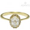 Adanito BRR0337GW Zlatý prsteň so zirkónmi