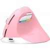 Bezdrôtová vertikálna myš Delux M618Mini DB BT+2.4G 2400DPI (ružová) Bezdrôtová vertikálna myš Delux M618Mini DB BT+2.4G 2400DPI (ružová)