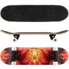 Fire - Skateboard Cozytrix 80 × 20,3 cm – čierny grip, PU kolieska 54 mm: červeno/žltý Fire - Skateboard Cozytrix 80 × 20,3 cm – čierny grip, PU kolieska 54 mm: červeno/žltý