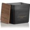 Prírodné vonná sviečka Locherber Milano v čiernom skle s dreveným viečkom, 210 g - HABANA TOBACCO Prírodné vonná sviečka Locherber Milano v čiernom skle s dreveným viečkom, 210 g - HABANA TOBACCO