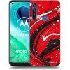 Picasee silikónový prehľadný obal pre Motorola Moto G8 - Red black Picasee silikónový prehľadný obal pre Motorola Moto G8 - Red black
