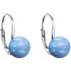 Strieborné visiace náušnice so syntetickým opálom svetlo modré okrúhle 11245.3 Lt. Blue s. Opal Strieborné visiace náušnice so syntetickým opálom svetlo modré okrúhle 11245.3 Lt. Blue s. Opal
