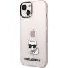 Karl Lagerfeld Choupette Logo iPhone 14 Plus ružové