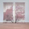 Sablio Záclony Červený strom: 2ks 150x250cm Sablio Záclony Červený strom: 2ks 150x250cm