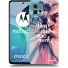 Picasee silikónový prehľadný obal pre Motorola Moto G72 - Nemysli toľko Picasee silikónový prehľadný obal pre Motorola Moto G72 - Nemysli toľko