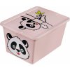 Zásobník na hračky BranQ Animal Panda ružový Zásobník na hračky BranQ Animal Panda ružový