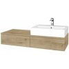 Dreja Kúpeľňová skrinka MODULE SZZ2 120 umývadlo Kube - D09 Arlington / D09 Arlington / Pravé Dreja Kúpeľňová skrinka MODULE SZZ2 120 umývadlo Kube - D09 Arlington / D09 Arlington / Pravé