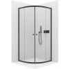 CERANO - Sprchovací kút Orso L/P - 5 mm - štvrťkruh - R550 - čierna, transparentné sklo - 90x90x195 cm - posuvný CERANO - Sprchovací kút Orso L/P - 5 mm - štvrťkruh - R550 - čierna, transparentné sklo - 90x90x195 cm - posuvný