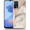 Picasee silikónový čierny obal pre OPPO A16 - Cream marble Picasee silikónový čierny obal pre OPPO A16 - Cream marble