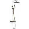 Sprchový systém TRES Over-Wall s termostatickou batériou čierny bronz 19039302KMB Sprchový systém TRES Over-Wall s termostatickou batériou čierny bronz 19039302KMB